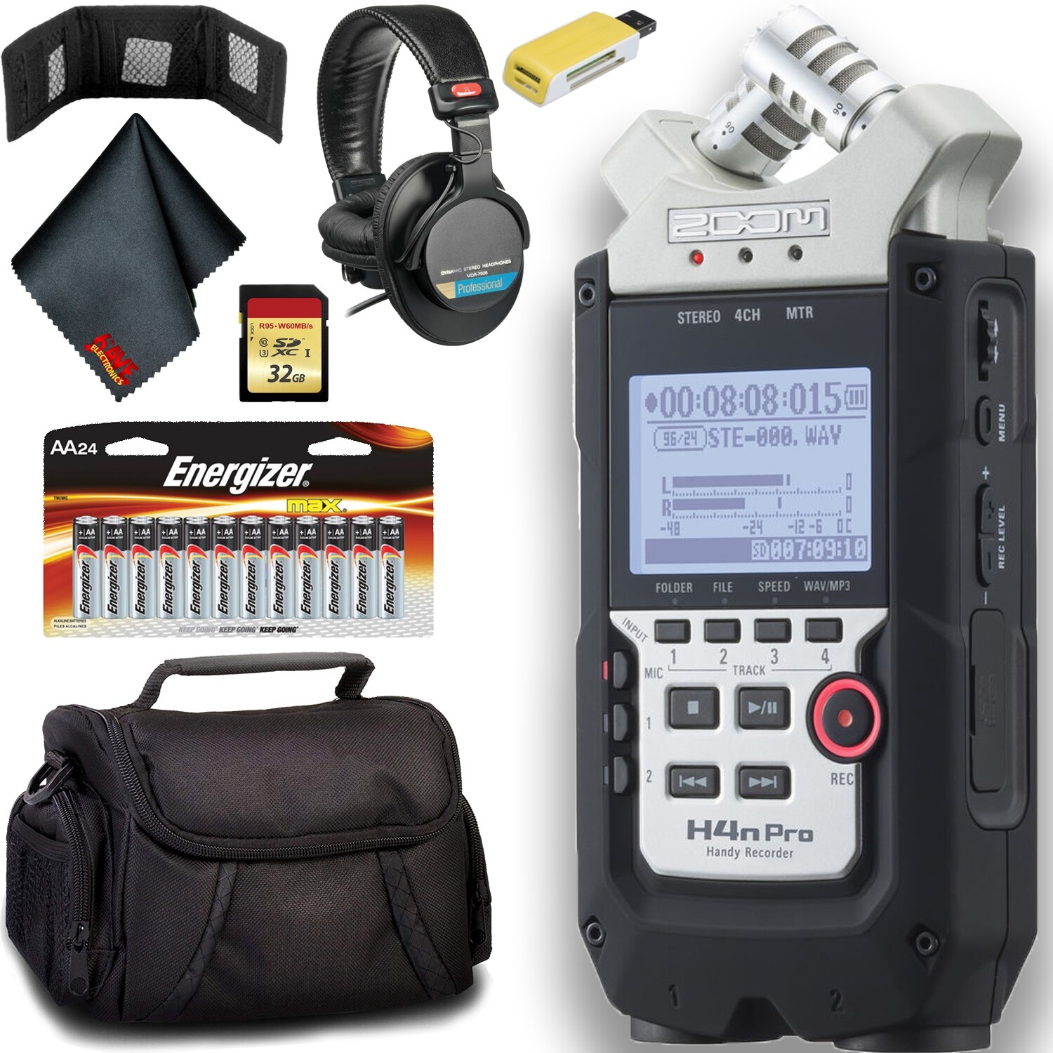 Shop Zoom H4n Pro 4 Channel Handy Recorder Bundle Overstock 27202085