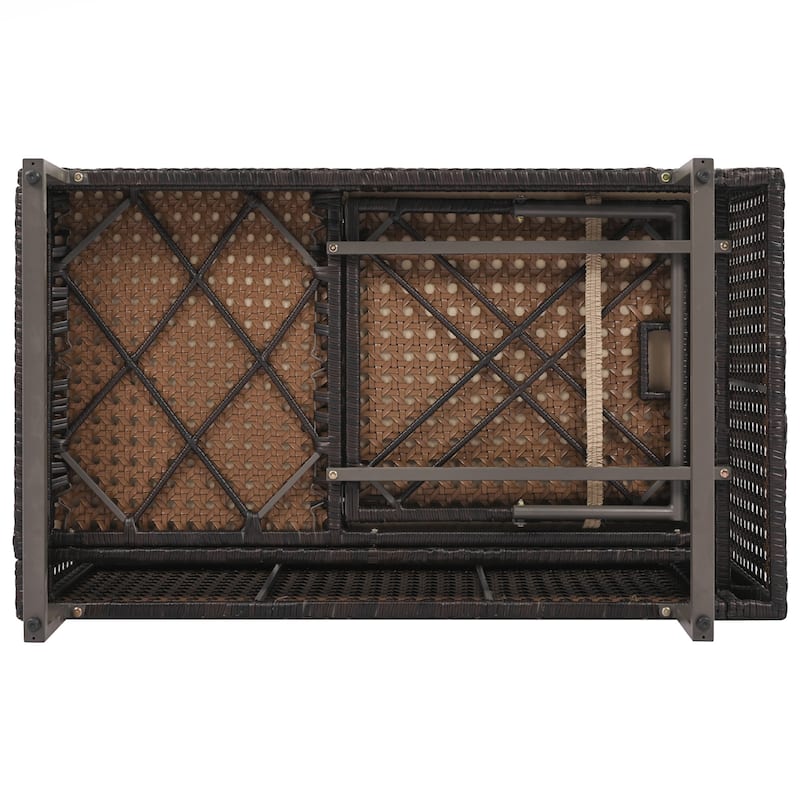 6-Pers Diamond Weave Patio Sectional Furniture Set