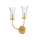 preview thumbnail 1 of 2, Maxim 16152CR Camelot 2 Light 16" Tall Wall Sconce Natural Aged Brass