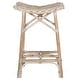 preview thumbnail 2 of 3, SAFAVIEH Rayna White Washed Rattan 27.6-inch Stool - 16.9" x 16.5" x 27.5"
