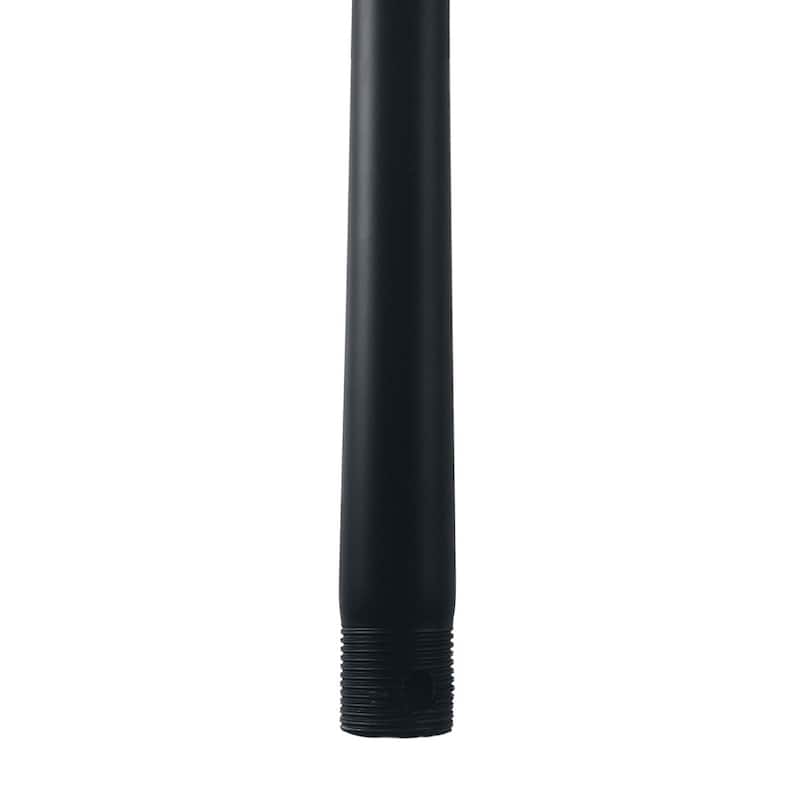 Fan Downrods Brushed Aluminum - Matte Black - 12