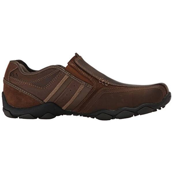 Shop Skechers Usa Men S Diameter Zinroy Slip On Loafer Dark Brown
