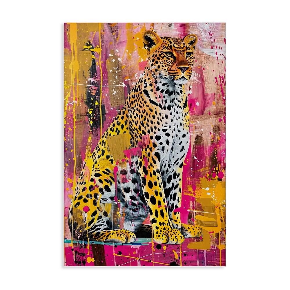 Stupell Urban Abstraction Cheetah Canvas Wall Art Design By LSR Design Studio