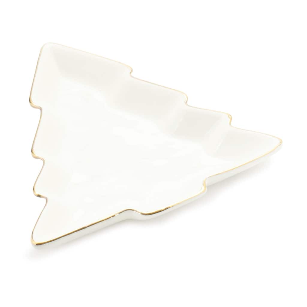 Ceramic Pine Tree Trinket Dish (Set of 6)