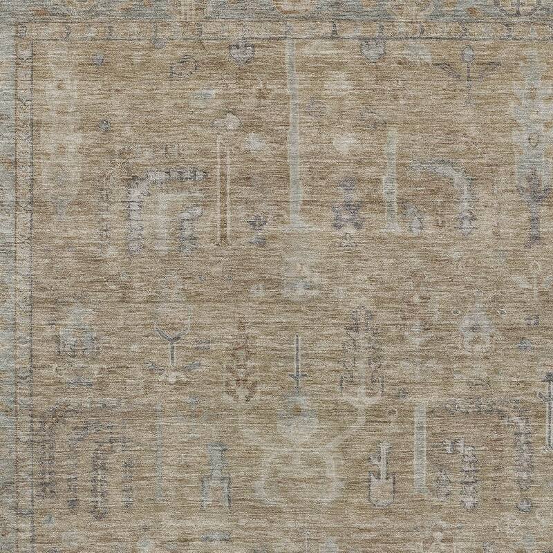 HomeRoots Oriental Traditional Rectangle Outdoor Rug