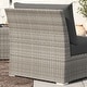 preview thumbnail 50 of 51, Corvus 8-piece Aluminum Wicker Patio Sectional Conversation Set