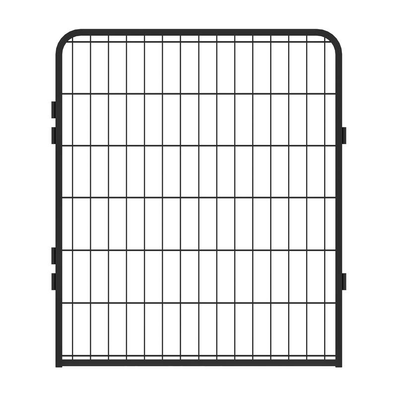 8 Panels Heavy Duty Metal Pet Fence Playpen Kit Indoor/Outdoor Pet Dog Fence Playground Exercise Pen (31.7 in. H x 27.4 W)