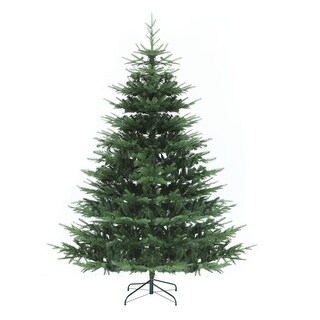 VEIKOUS 6FT Realistic Aspen Fir Pre-Lit Artificial Green Christmas Tree ...