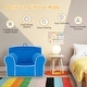 preview thumbnail 31 of 42, Costway Kids Sofa Toddler Foam Filled Armchair w/ Velvet Fabric Baby - See Details