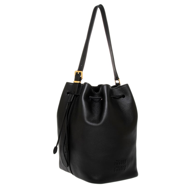 Miu Miu Leather Bucket Bag