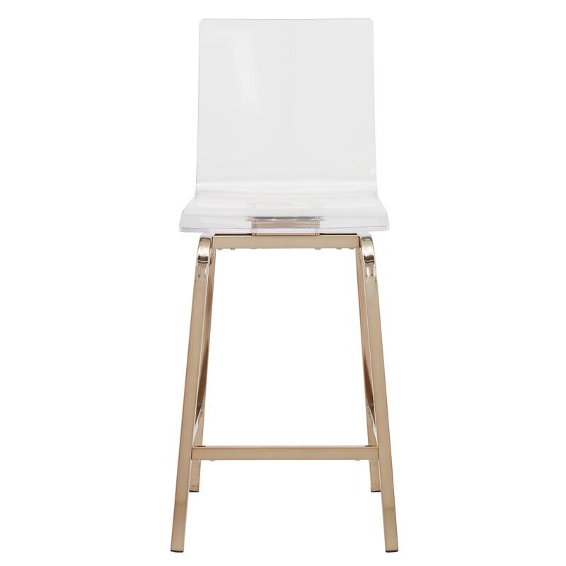 Miles Acrylic Swivel High Back Bar Stools (Set of 2) by iNSPIRE Q Bold On Sale Bed Bath