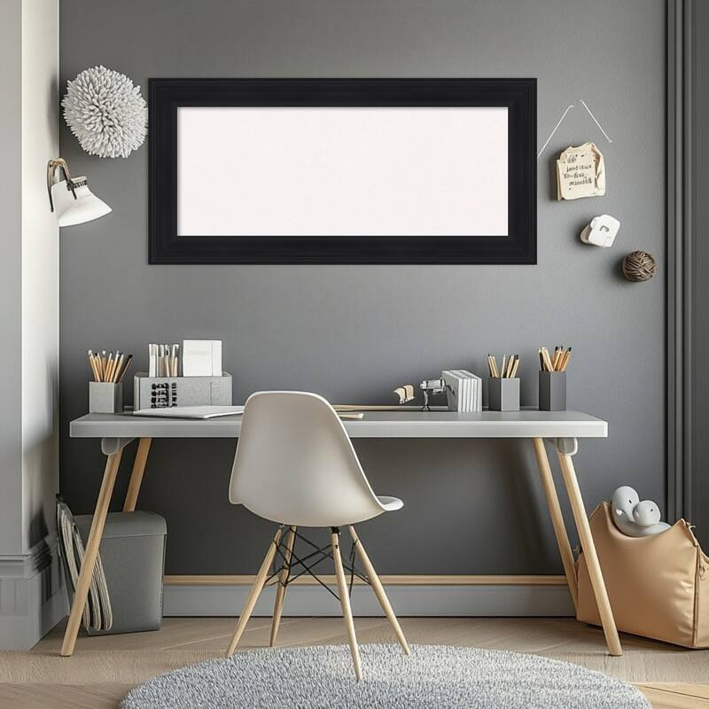 Abbey Black Framed Cork Board - Bulletin Board, Organization Board, Pin Board