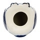 preview thumbnail 11 of 9, Ceramic Chinoiserie Handpainted Owl Figurine - Blue