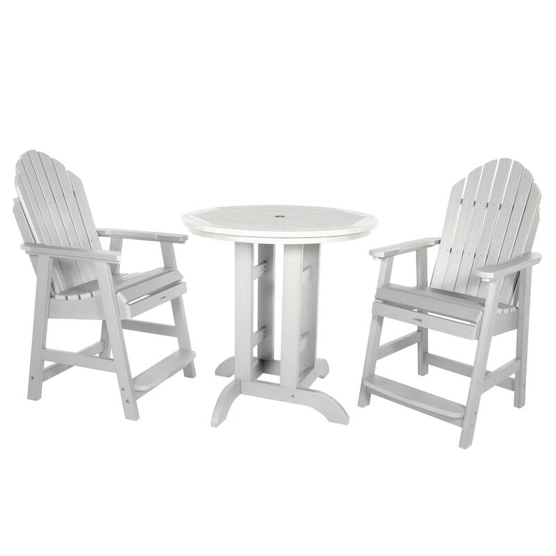 HIGHWOOD Hamilton 3-piece Counter-Height Outdoor Dining Set - White
