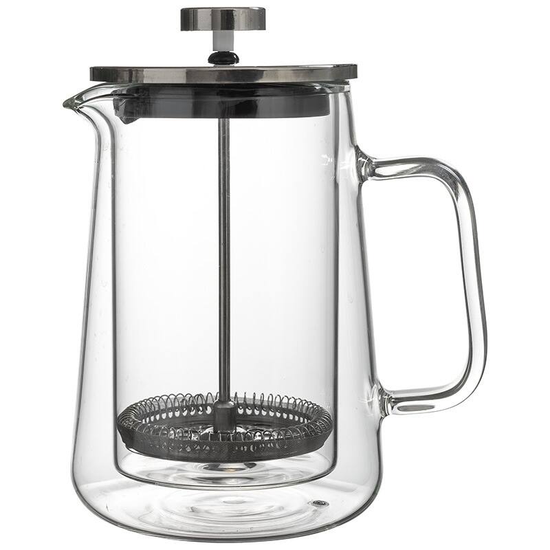 French Press Coffee Maker 1000ML DoubleWall Insulated Borosilicate Glass