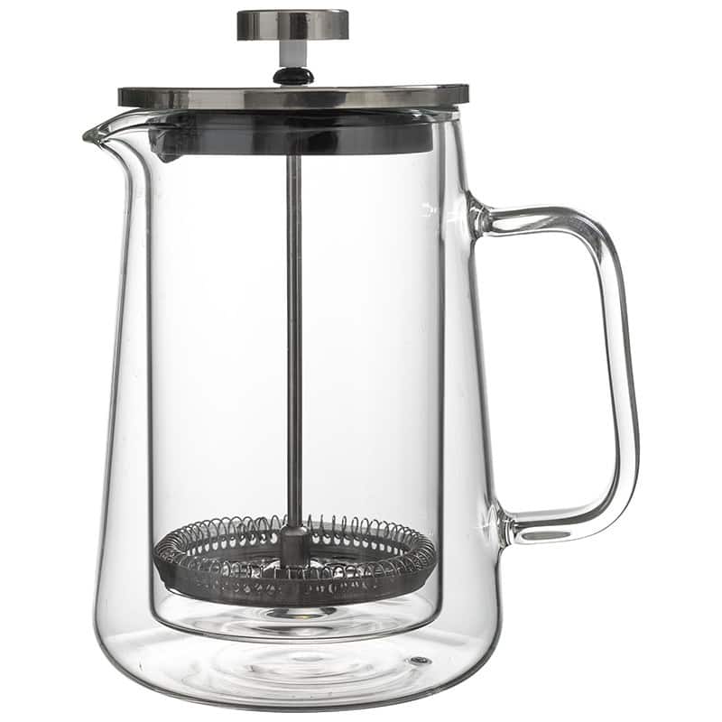 French Press Coffee Maker 1000ML DoubleWall Insulated Borosilicate Glass