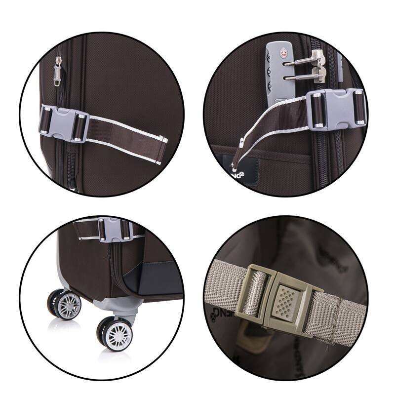 Softside Upright Luggage Set , Lightweight,4-Piece (20//24/28/32)