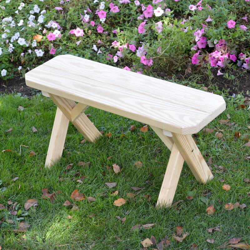 Pressure Treated Pine 3' Crossleg Bench