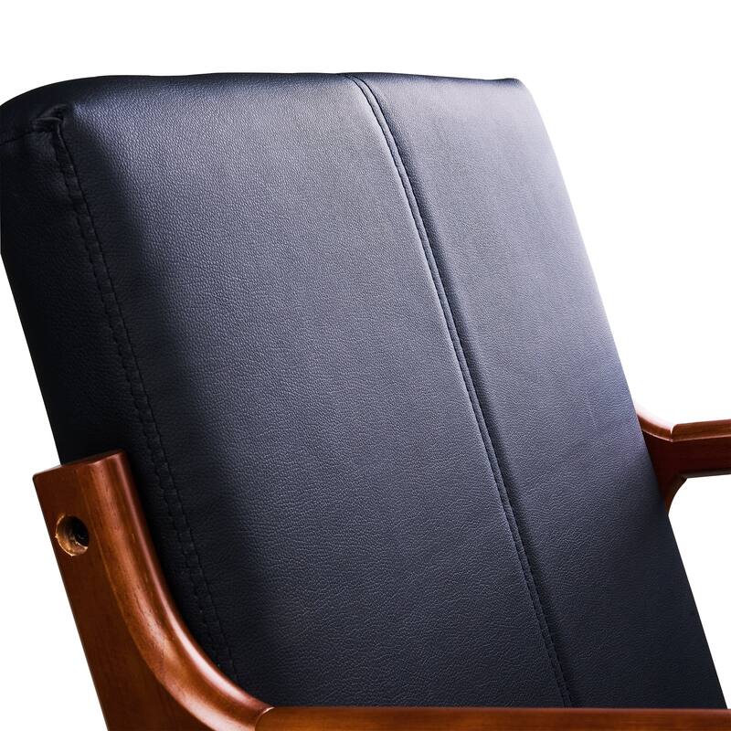 Javlergo Accent Chair Comfy Armchair with Lumbar Pillow and Thick Cushion Lounge Chair with Wood Frame Upholstered Arm Chair