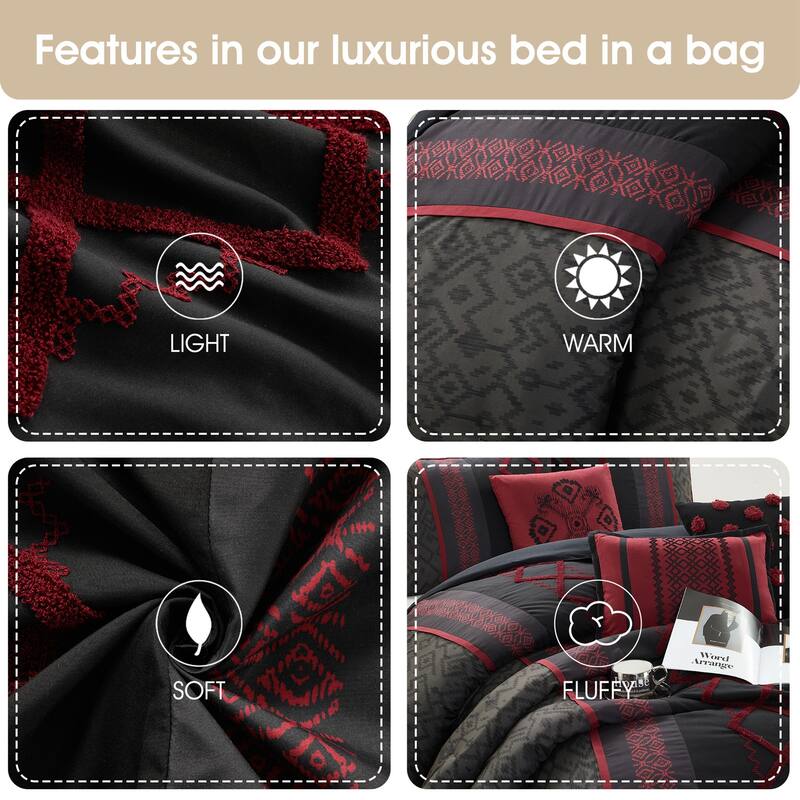 Nanshing Trina Embroidered 7-Piece Comforter Set
