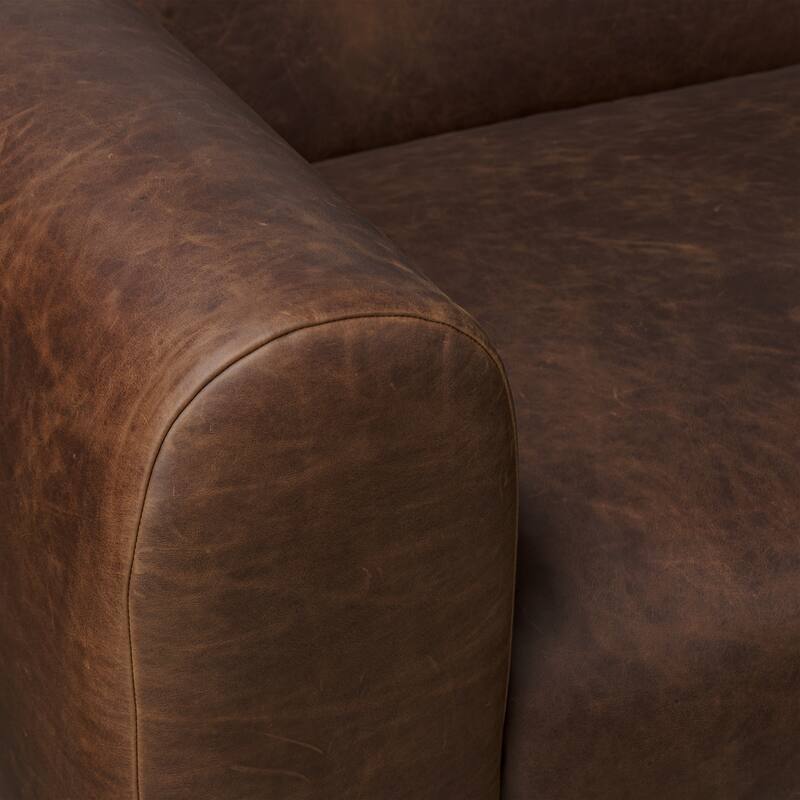 Poly and Bark Brescia Sofa in Chocolate Brown