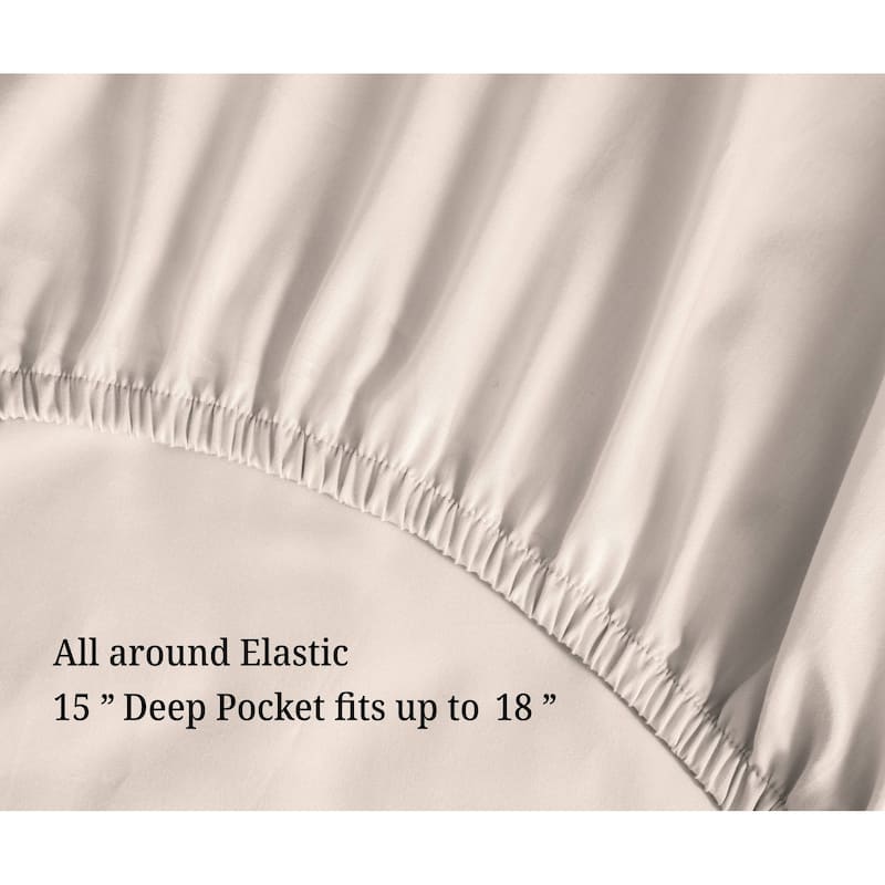Superior Egyptian Cotton 700 Thread Count Eco-Friendly Solid Sheet Set
