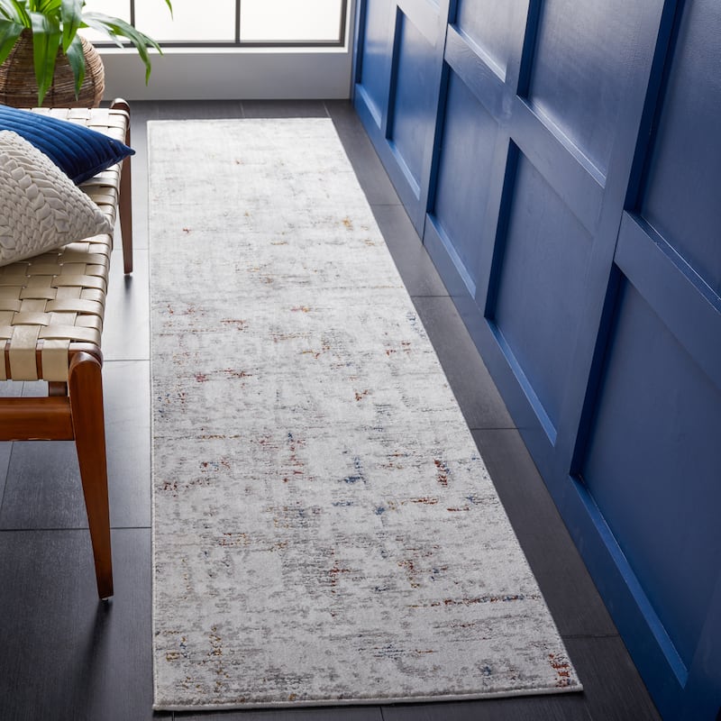SAFAVIEH Craft Vipula Modern Rug - 2'2" x 9' Runner - Grey/Gold