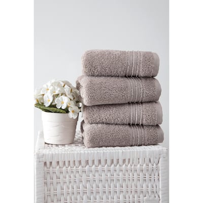 Ozan Premium Home 100% Genuine Turkish Cotton Cascade Hand Towel(Set of 4)