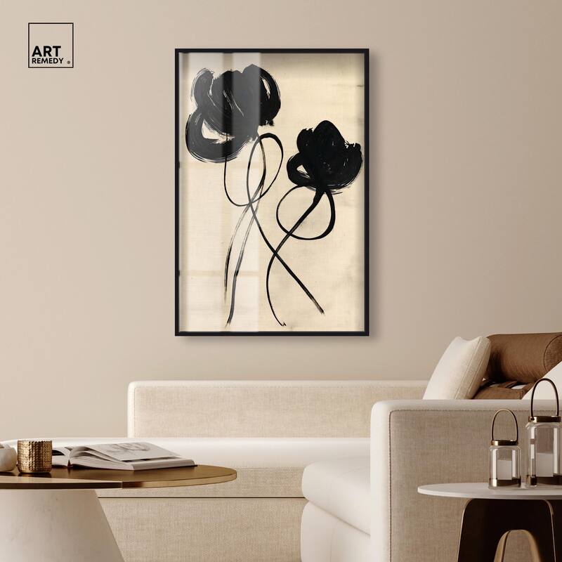 Florals in the Minimal II Shadowbox by Art Remedy