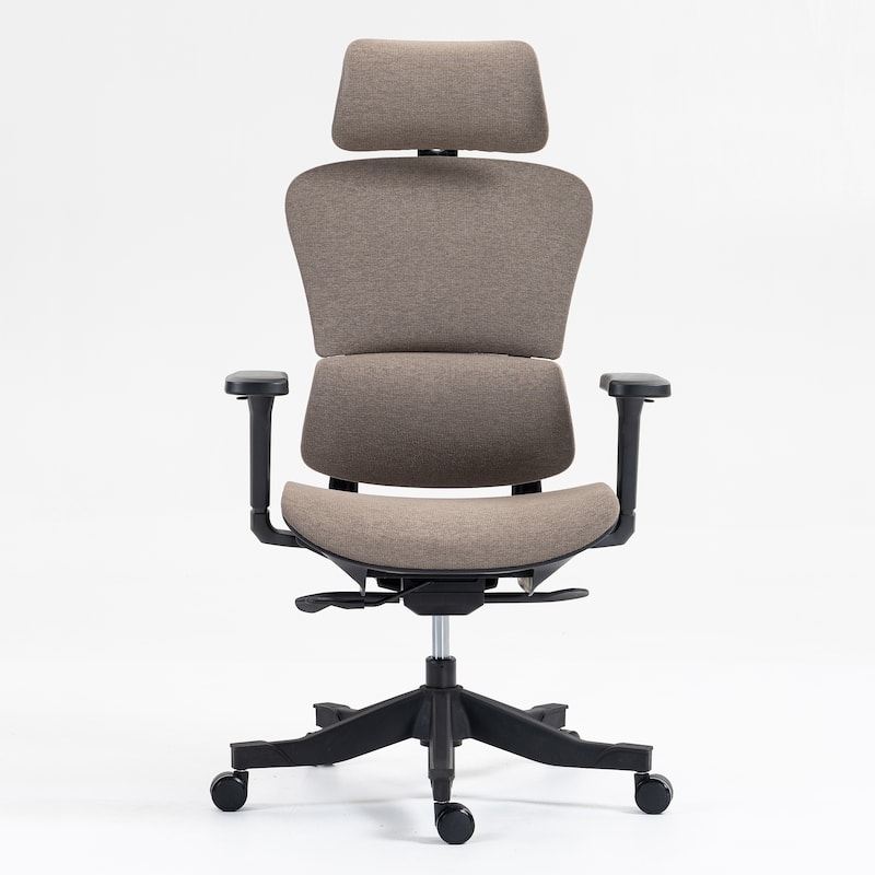 Modern High-Back Mesh Office Chair, Computer Chair, Ergonomic Chair, Gaming Chair with 360° Rotating Base, Brown