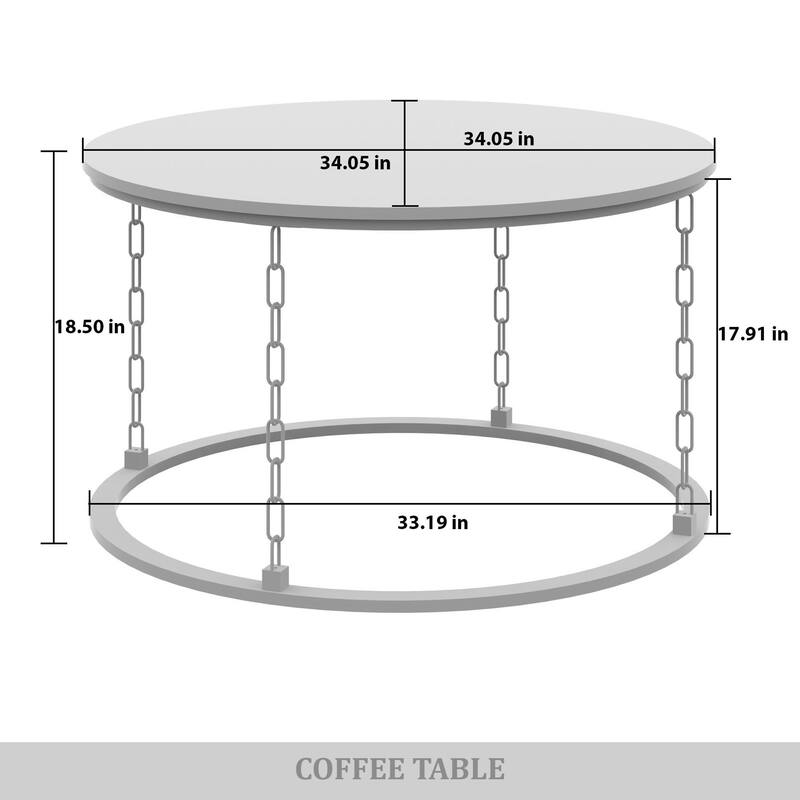 CraftPorch Modern 3- Pieces Coffee Table Set