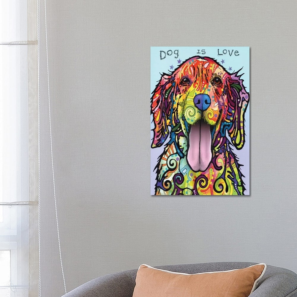 iCanvas "Dog Is Love" by Dean Russo Canvas Print