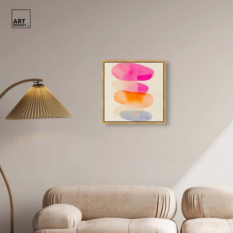 Pebble Palette Canvas by Art Remedy