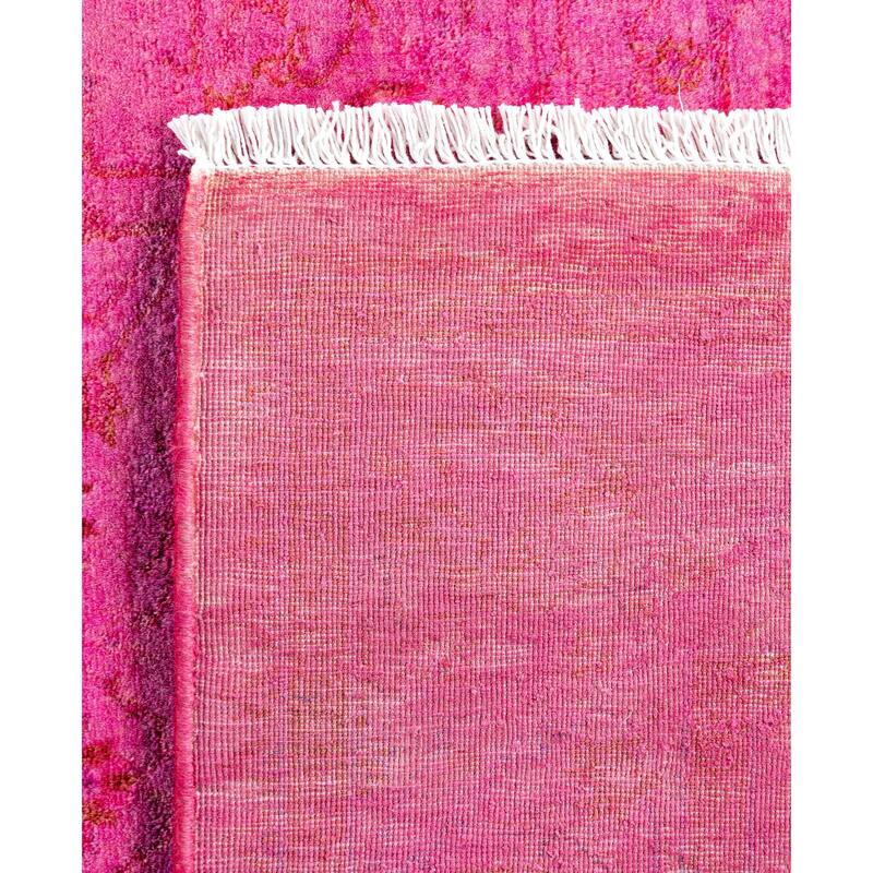 Overdyed One-of-a-Kind Hand-Knotted Area Rug - Pink - 3' 1" x 5' 4"