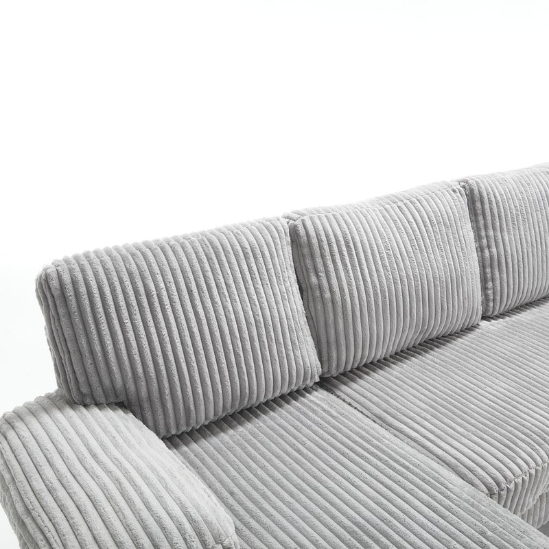 4-Seat U-Shaped Sectional Sofa with Double Chaise