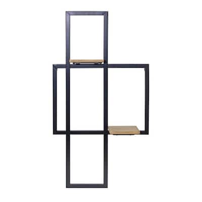 Wall Hanging Wooden Shelves - 33.5"