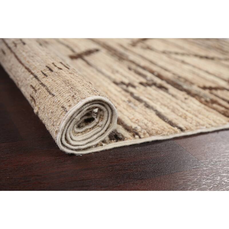 Modern Gabbeh Kashkoli Decorative Area Rug Hand-knotted Wool Carpet - 3'3" x 5'0"