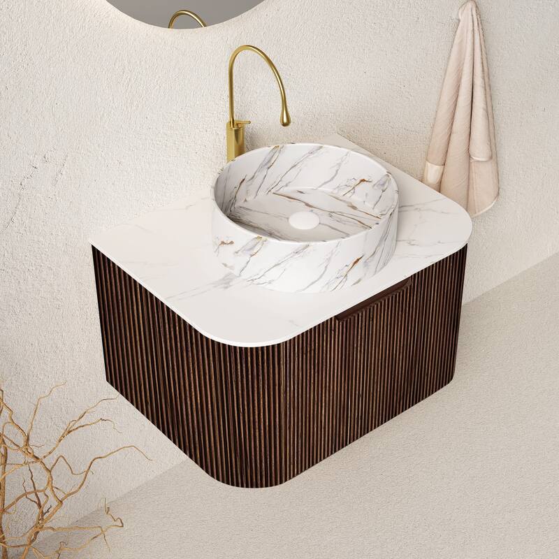 Wall Mounted Bathroom Vanity with Sink