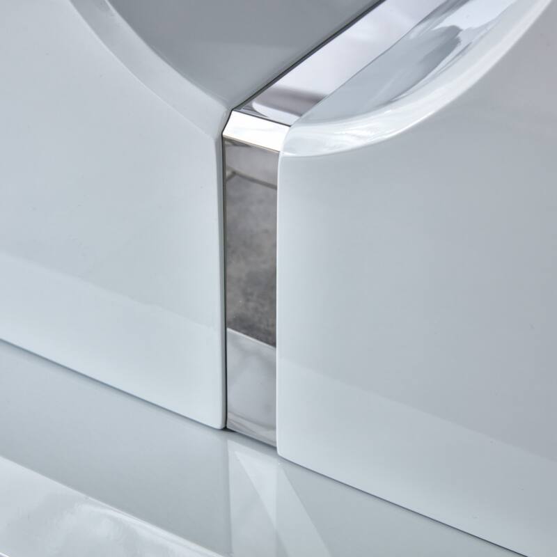 Modern minimalist light gray MDF material rectangular counter bar table