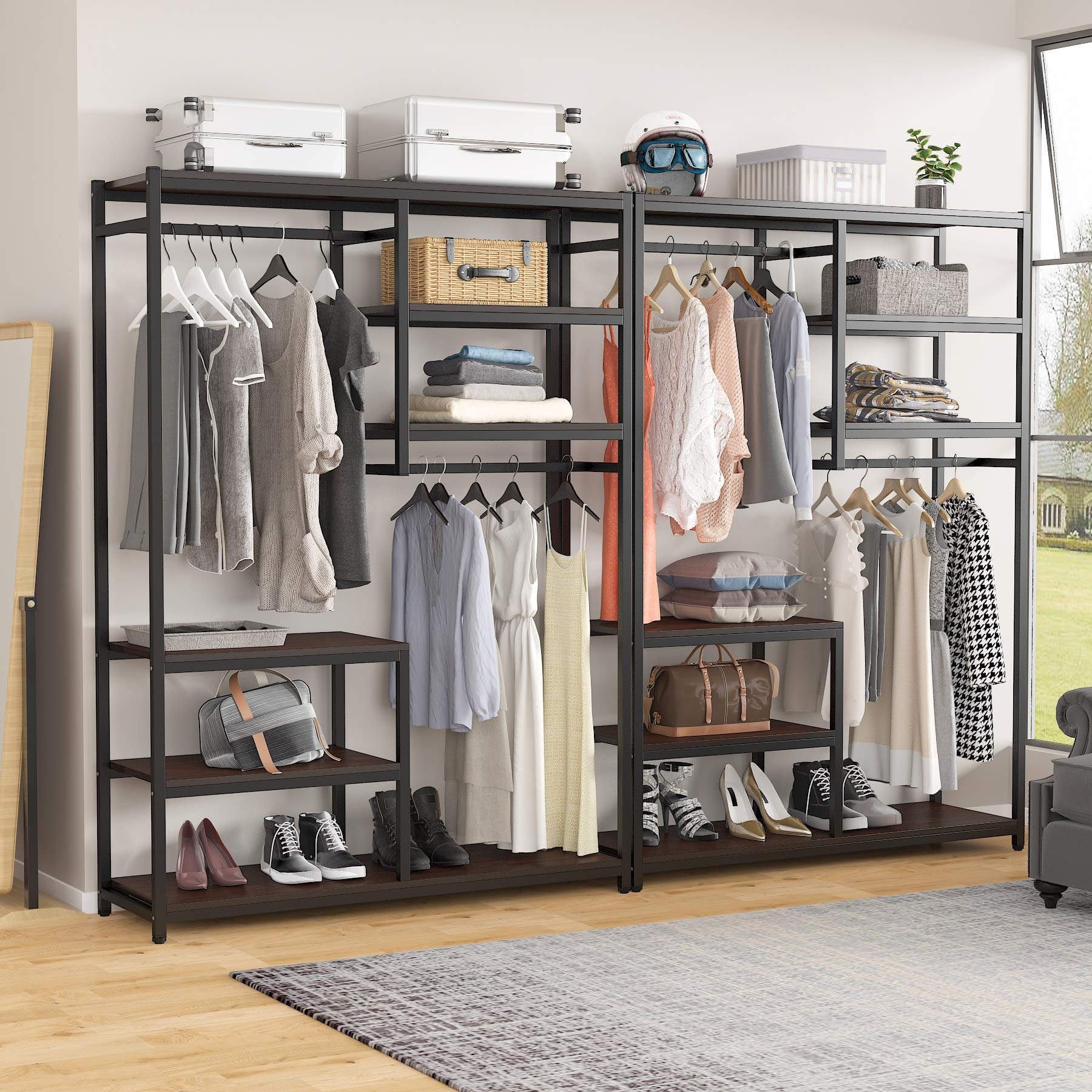 https://ak1.ostkcdn.com/images/products/is/images/direct/3a07f049f8705e01cea0f8976443ab8a450fc80e/Closet-Organizer-Garment-Rack-with-2-Hanging-Rod-and-5-Storage-Shelves.jpg