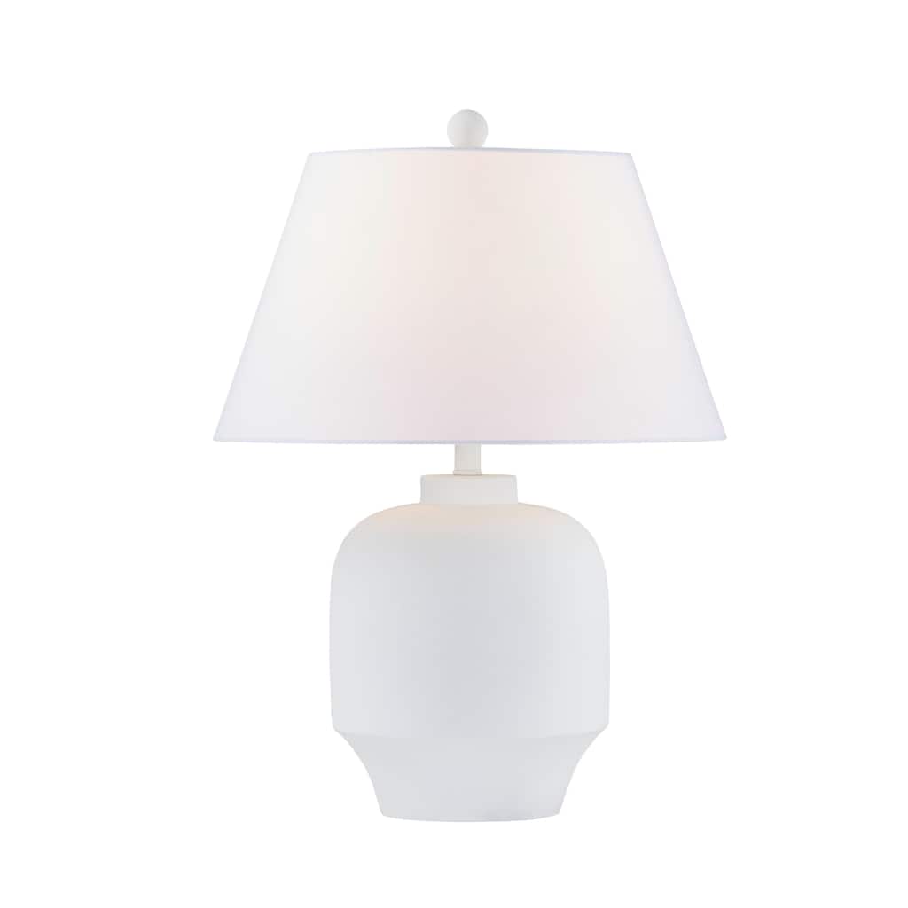 Colbie 28" Table Lamp with Linen Shade, White (Set of 2)
