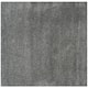 SAFAVIEH Laguna Shag Verdiana Solid Color 2-inch Thick Shag Rug - 6'7" Square - Dark Grey
