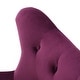 preview thumbnail 12 of 11, Purple Velvet Armchair Wingback Chairs Sofa Chair Accent Chairs Lazy Chair