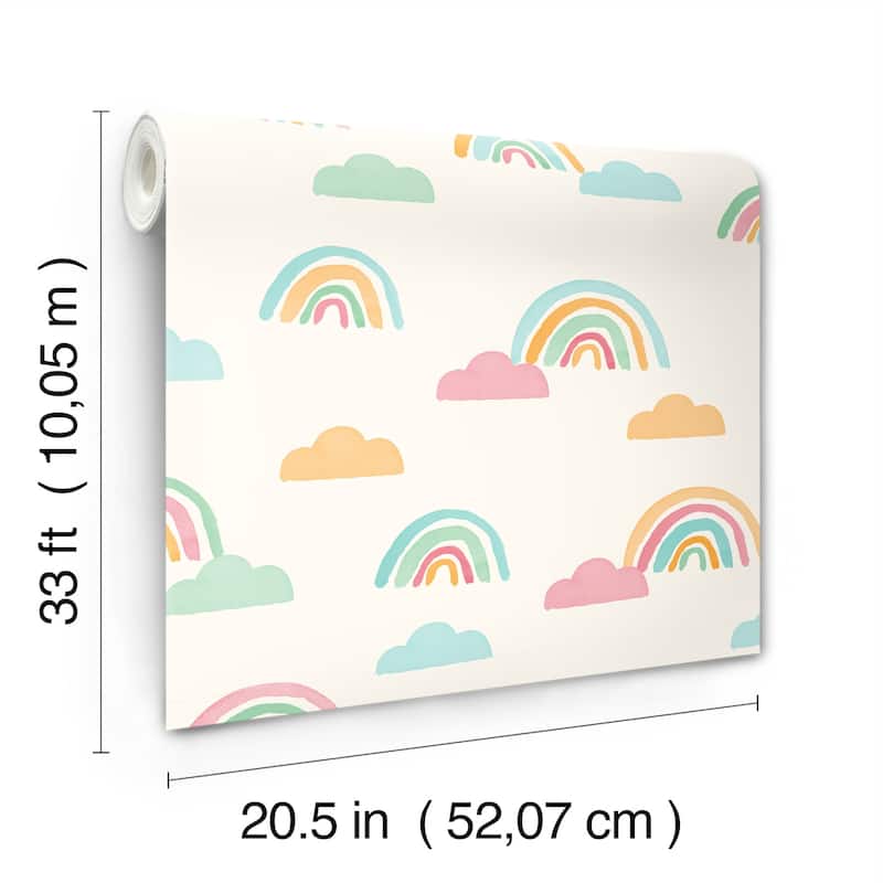 Advantage Over The Rainbow Multicolor Painted Skies Wallpaper