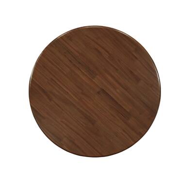 East West Furniture Dining Table Set Consists of a Round Kitchen Table and Parson Chairs, Antique Walnut (Pieces Options)
