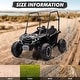 preview thumbnail 31 of 30, 2-Seater Kids Ride On Utv, 24V 4WD Electric Truck with Sun Shade