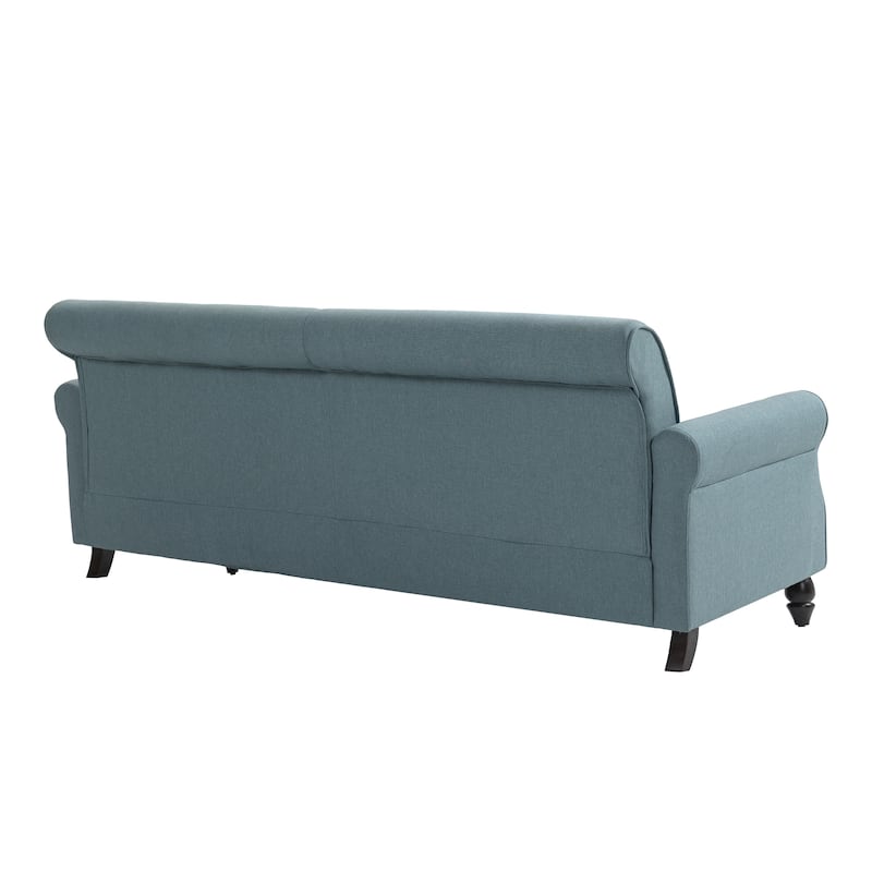 73" Sofa with Nailhead Trim Rolled Arms