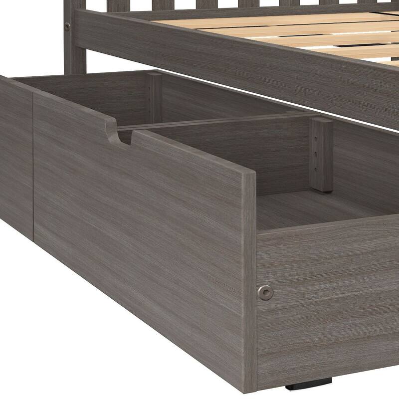 Max and Lily Twin over Twin Staircase Bunk Bed with Storage Drawers