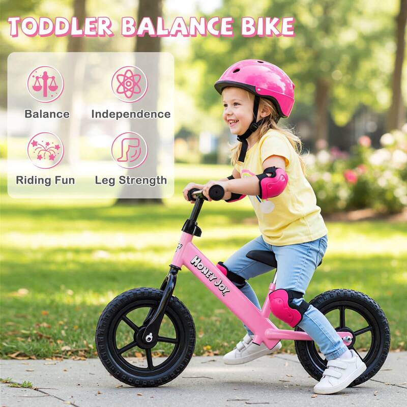 Honeyjoy 11” Lightweight Toddler Balance Bike, Tool-Free Adjustable - See Details