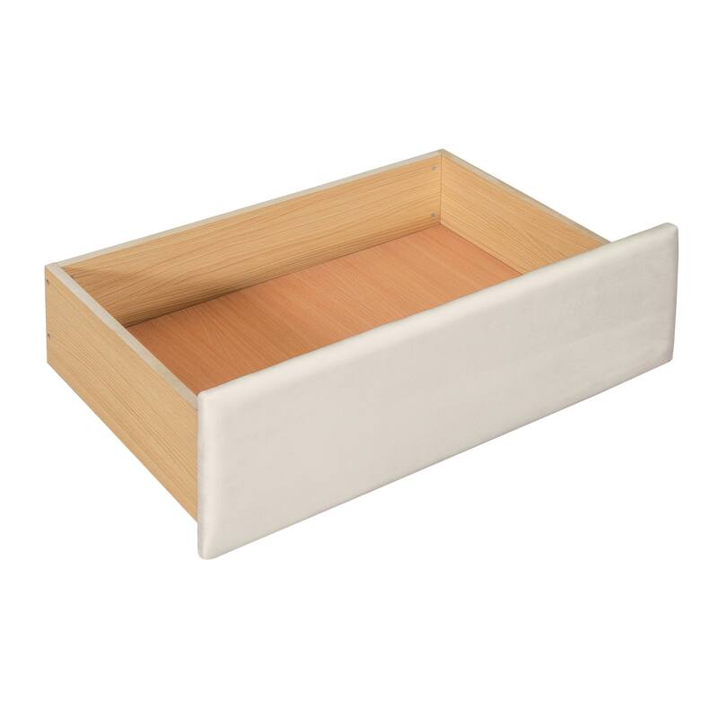 Upholstered daybed with Cloud-Shaped Backrest